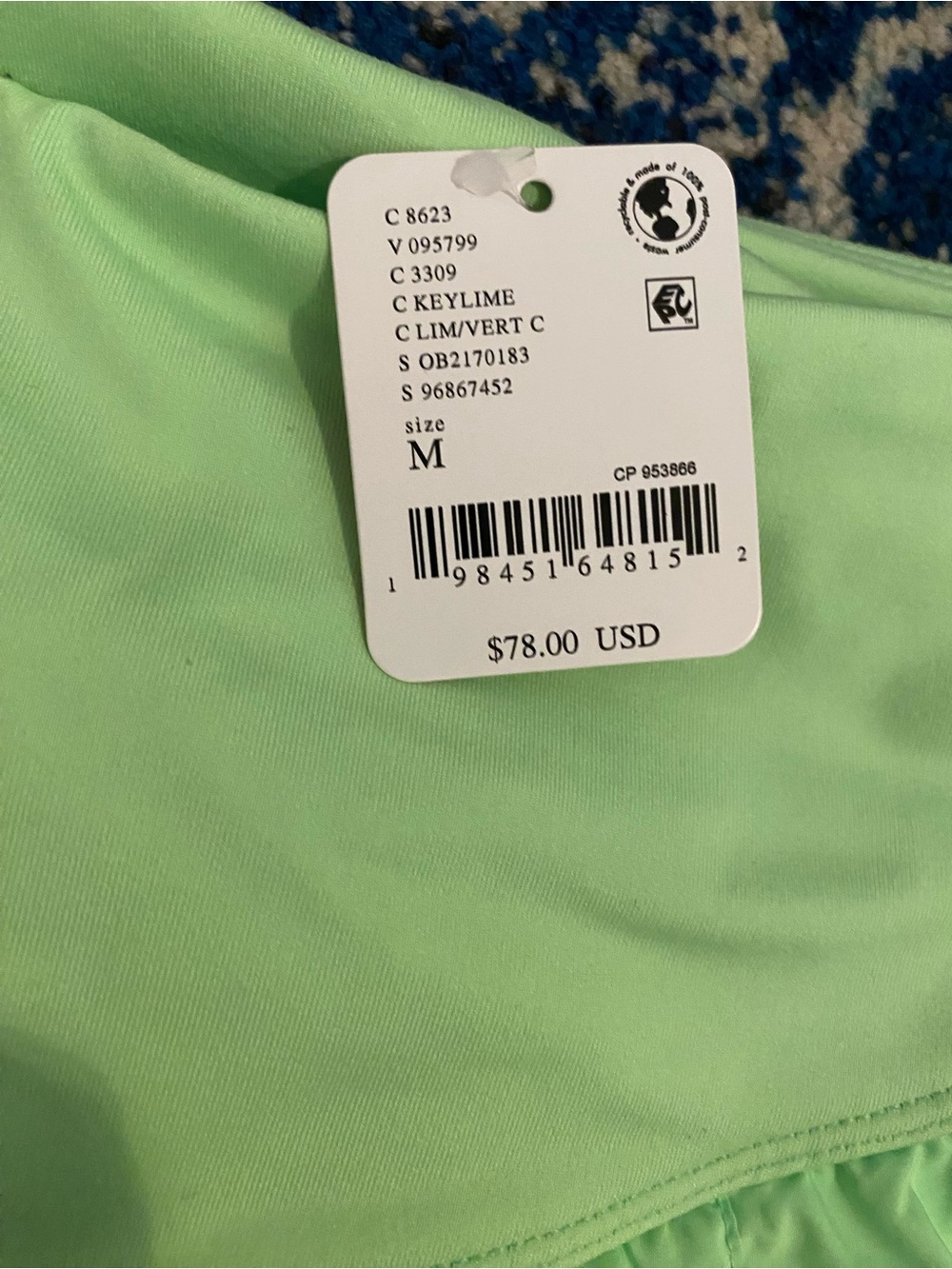 FP Movement by Free People Neon Lime Pleated Skirt - Picture 4 of 5